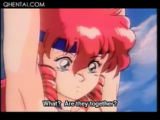 Redhead hentai sex slave gets snatch and boobs toyed