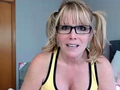 Amateur blond girl with big boobs getting fucked