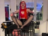 Kiro Queen - Facesitting In Black Tights Pantyhose