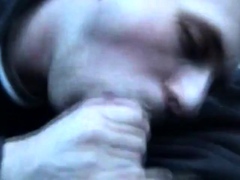 Big-cock Blowjob In The Car With A Young Swedish Man