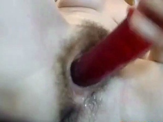 Hairy Amateur Girl Plays with Anal Hole on Webcam